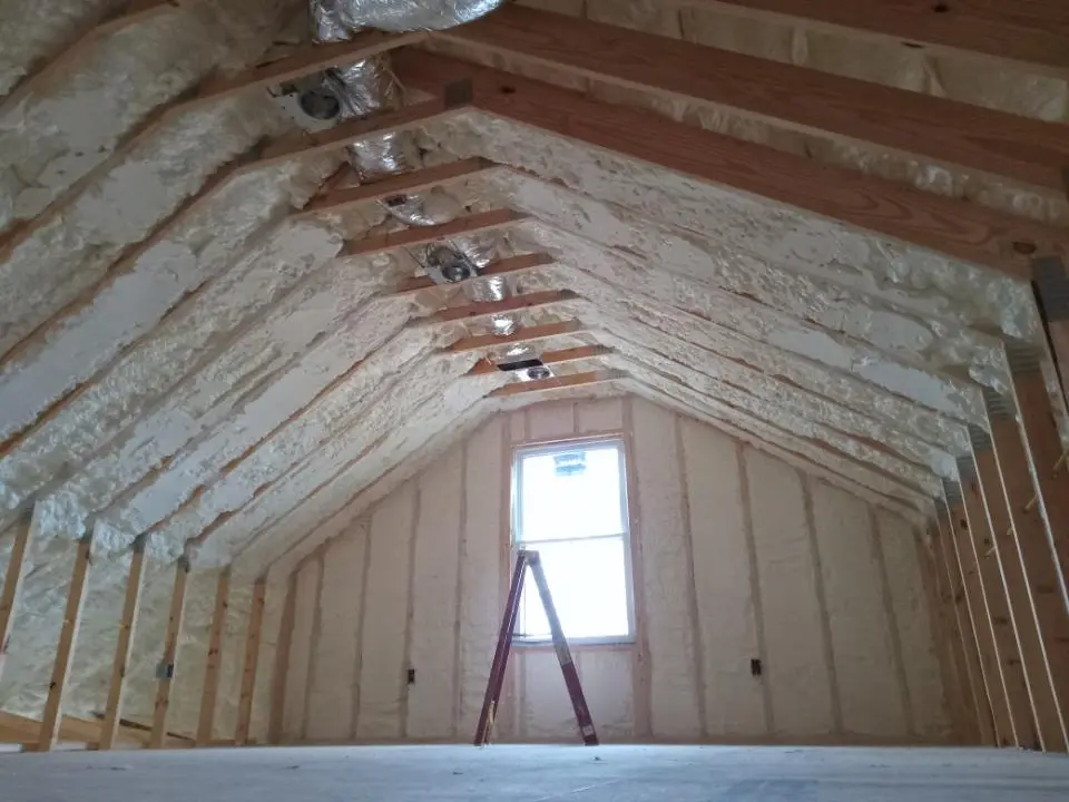 Spray foam roofing application for Crawl Space Insulation project in Jupiter